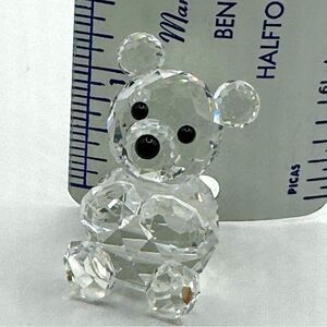 Swarovski  Crystal Sitting Teddy Bear Brilliant Faceted Figurine  7664 NR 044